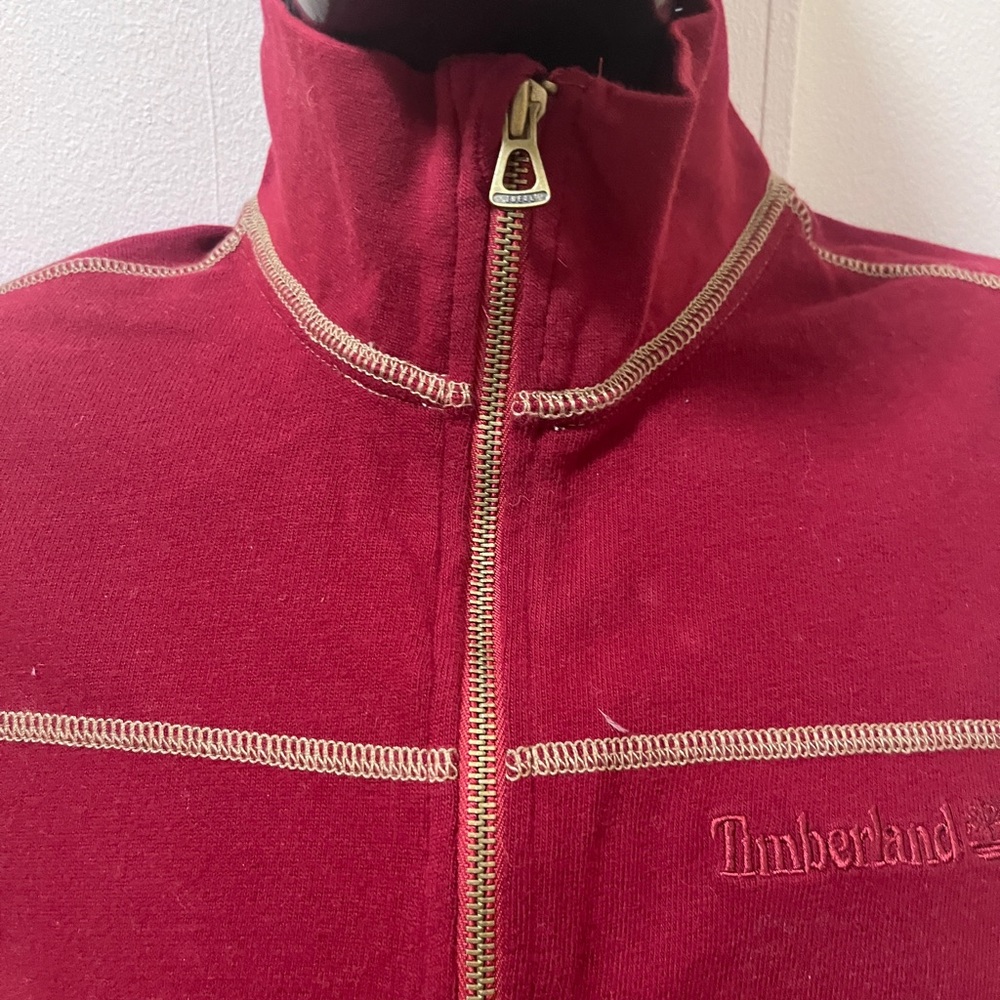 Timberland Red Sweatshirt with Tan Accents